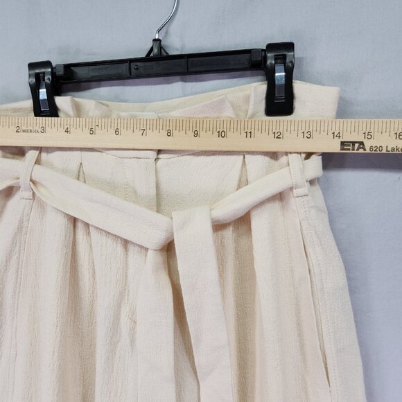 Jonathan Simkhai Emiko Wool Pant Size 0 Wide Leg Paperbag Waist Belted Pleated - Picture 4 of 15